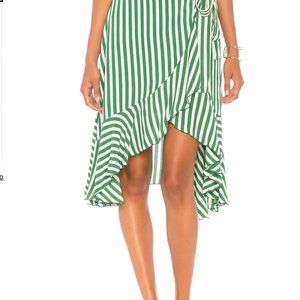 Faithful the Brand striped wrap skirt